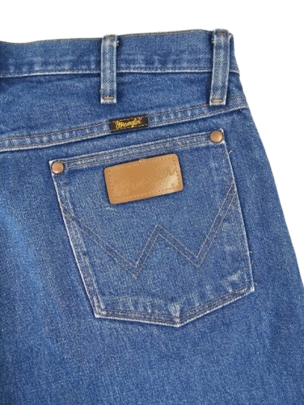 VTG Wrangler Cowboy Cut Original Fit Men 34x32 Stonewash Denim Blue Jean 13MWZPW - Picture 5 of 9